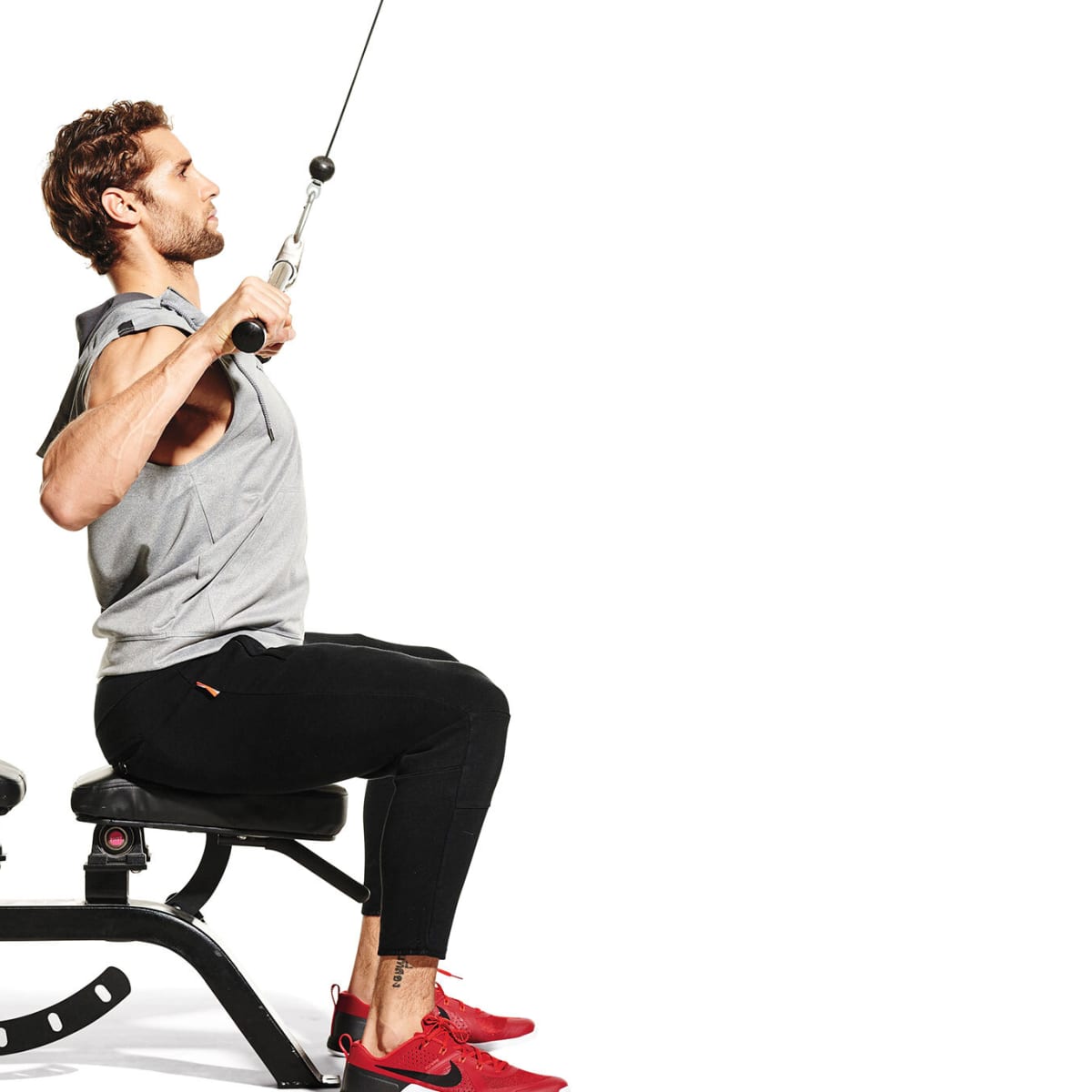 Men's health lat pulldown sales