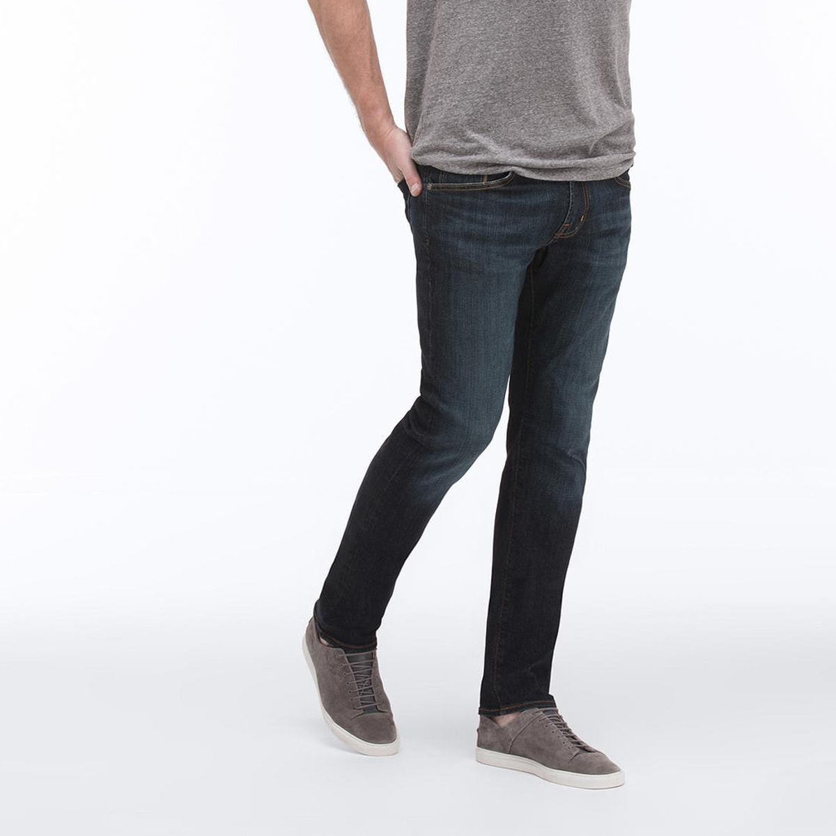 Gray shoes discount with blue jeans