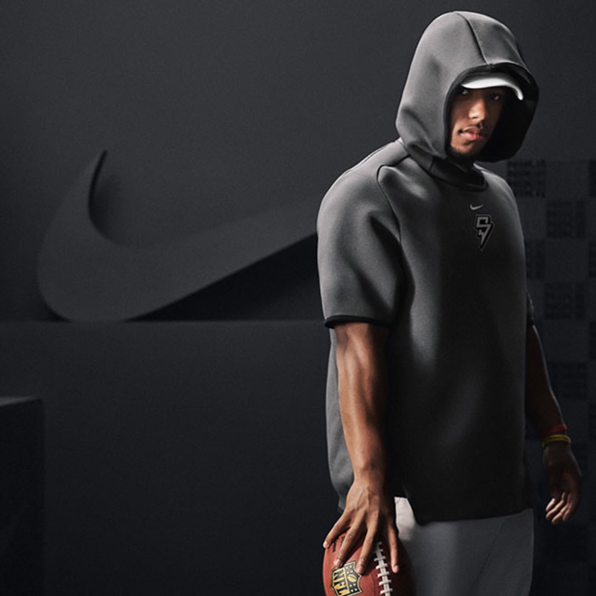 Check Out Saquon Barkley s Superhero Themed First Nike Apparel Collection and Logo Men s Journal