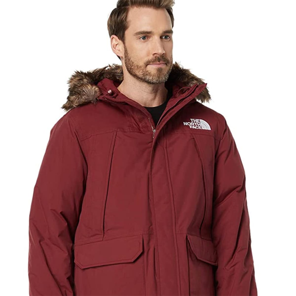 North face deep garnet red store