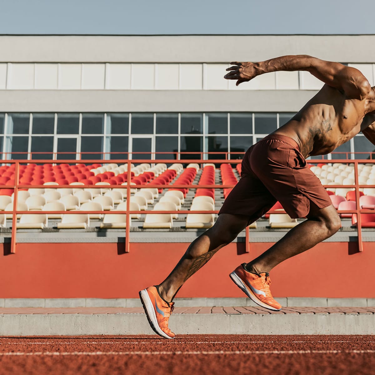 Run sprint deals interval training