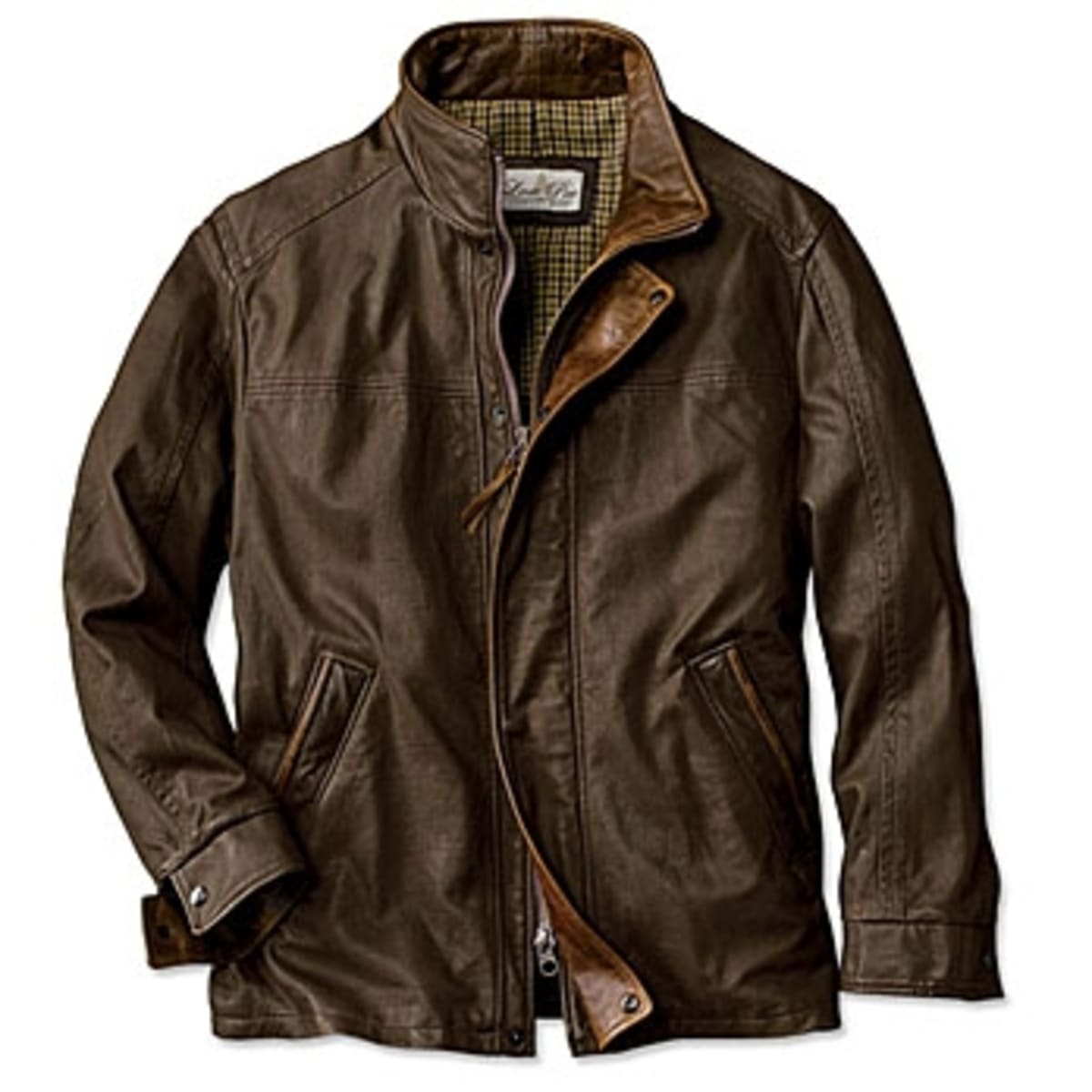 Orvis world traveler leather on sale jacket