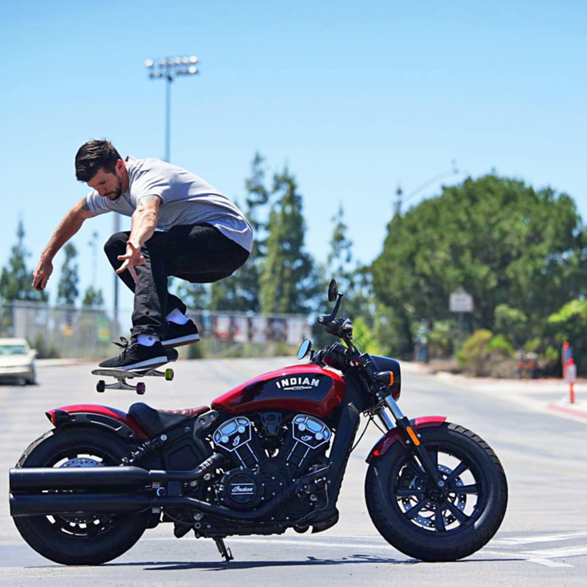 Skateboard shop sissy bar