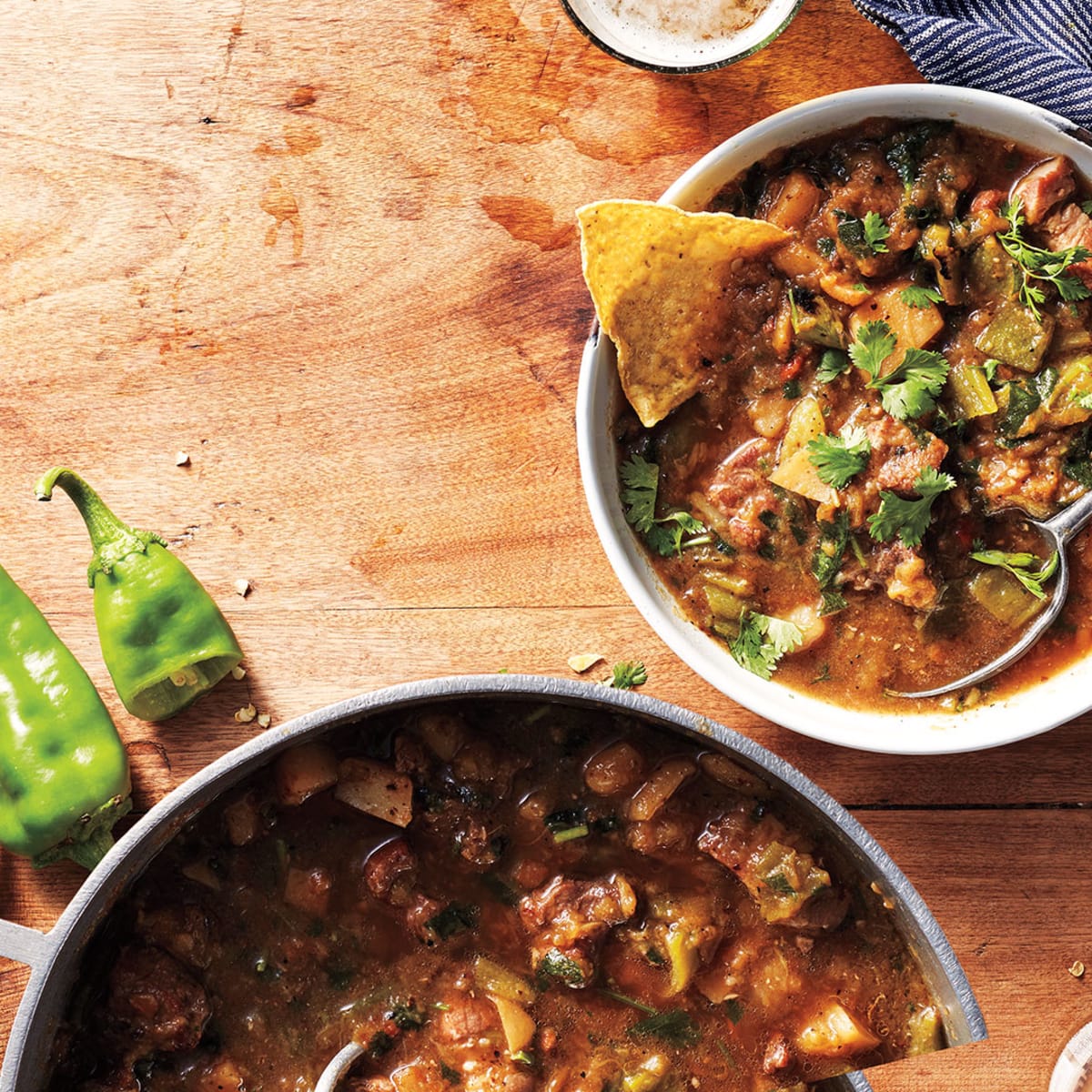 Hatch green chile shop stew instant pot