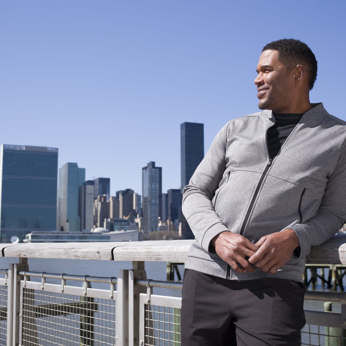 Michael strahan sales bomber jacket