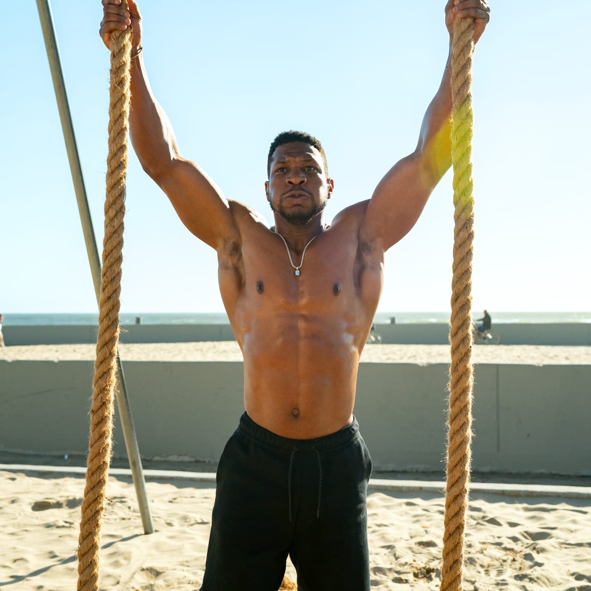 Jonathan Majors Creed III Workout Upper Body Bulk Up Men s