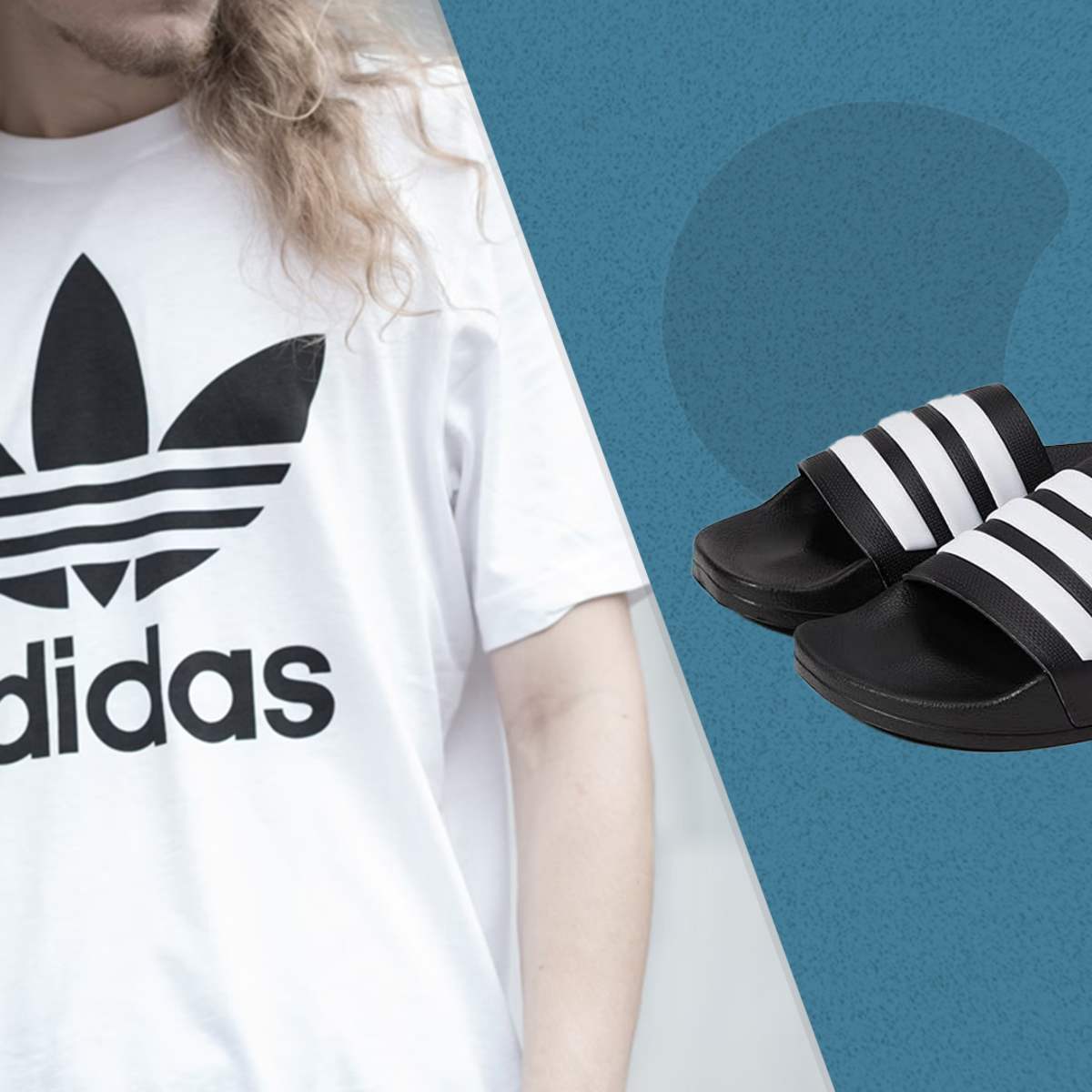 Mens adidas flip flops online