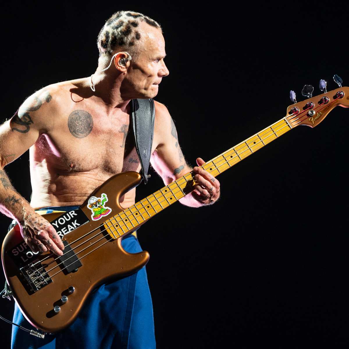 Flea Wishes He Hadn t Smashed All Those Bass Guitars During RHCP Shows Men s Journal