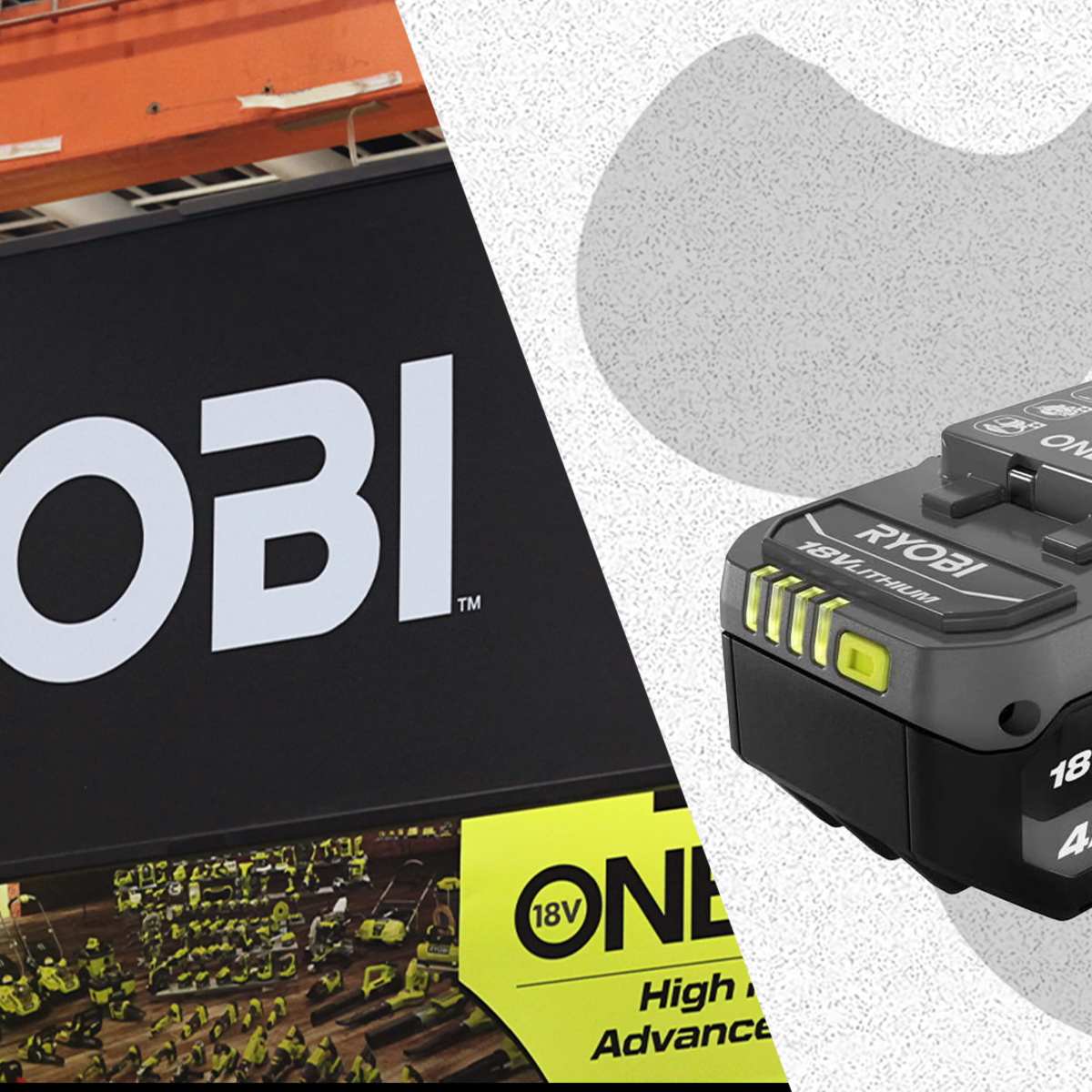 Ryobi 18v battery sale discount