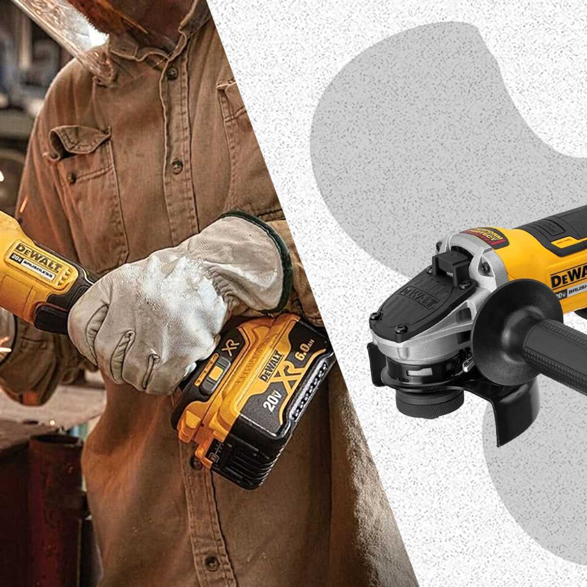Dewalt 20v max angle grinder top