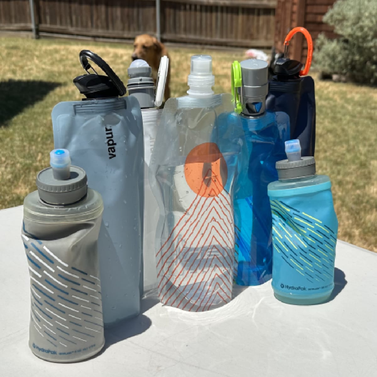 Hiking water bottle with tube sale