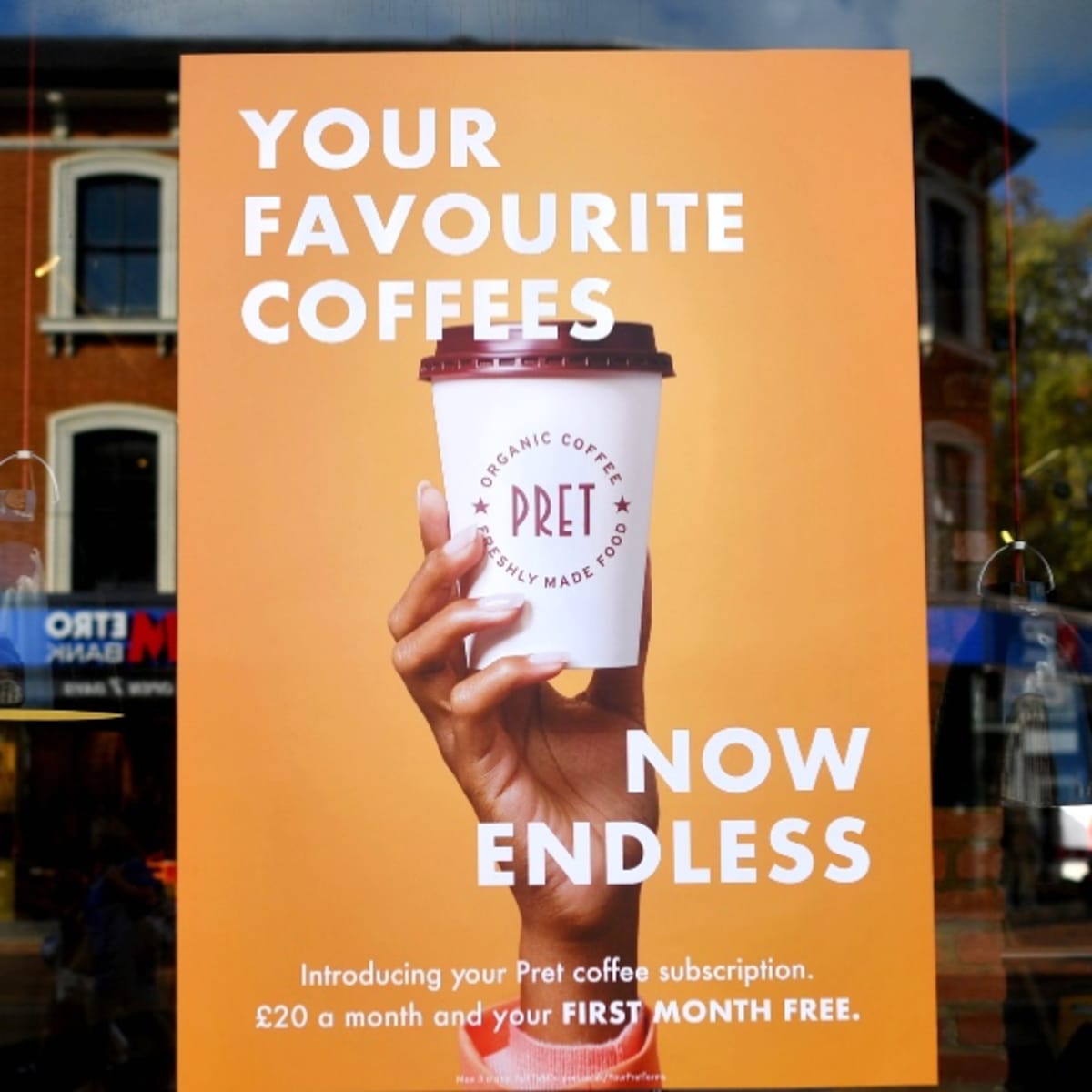 Pret free coffees cheap