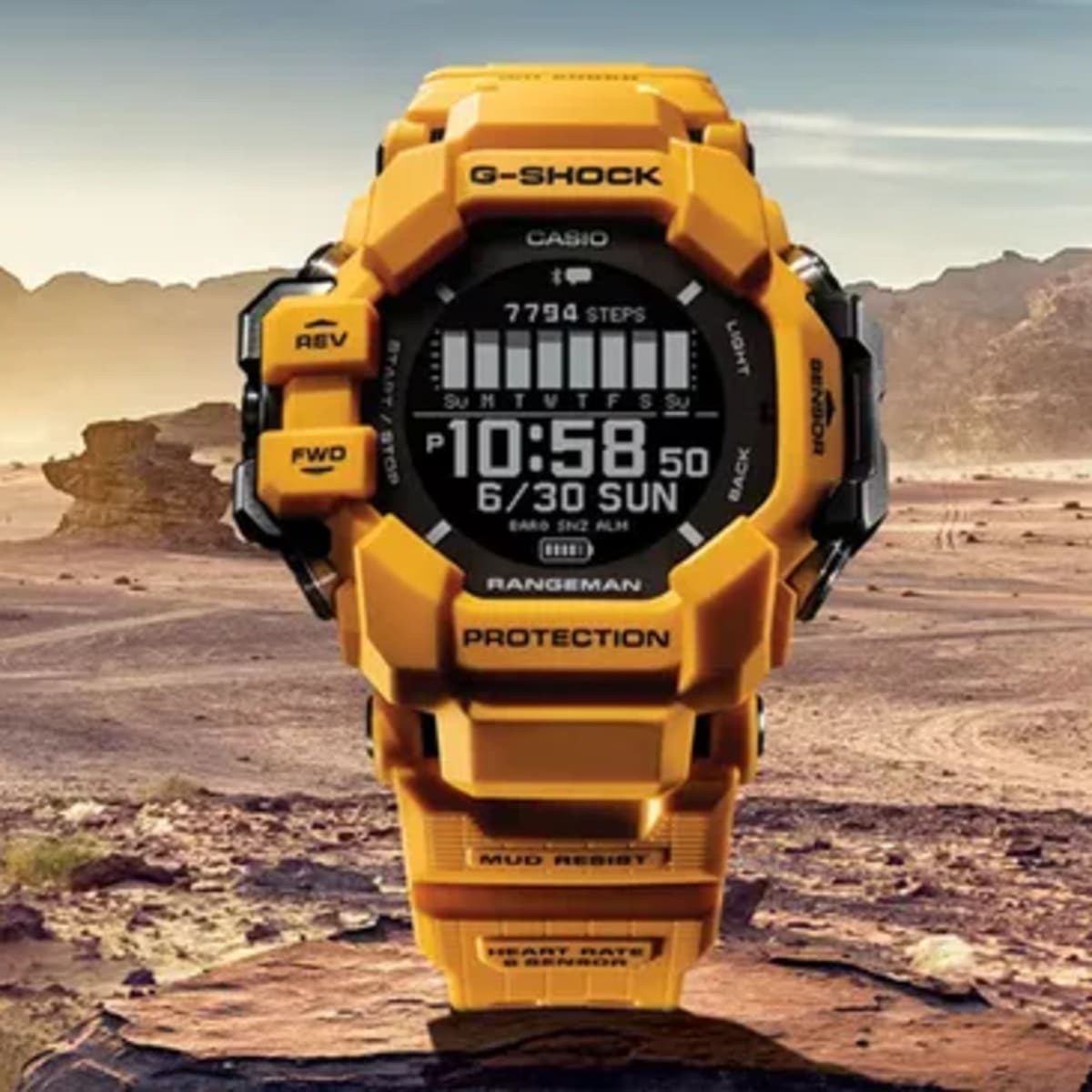 G shock rangeman yellow top