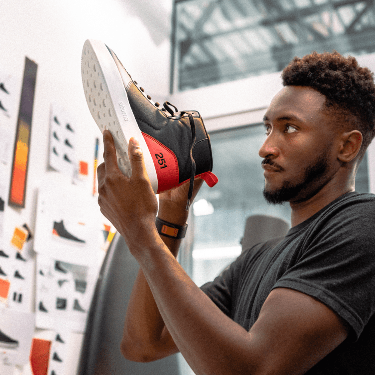 Marques Brownlee Atoms Shoes Reveal Model 251 High Tops Men s