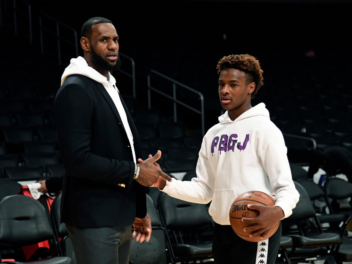 Bronny James, LeBron James, Lakers, NBA Draft, Father-son duo, Historic, USC, Congenital heart defect