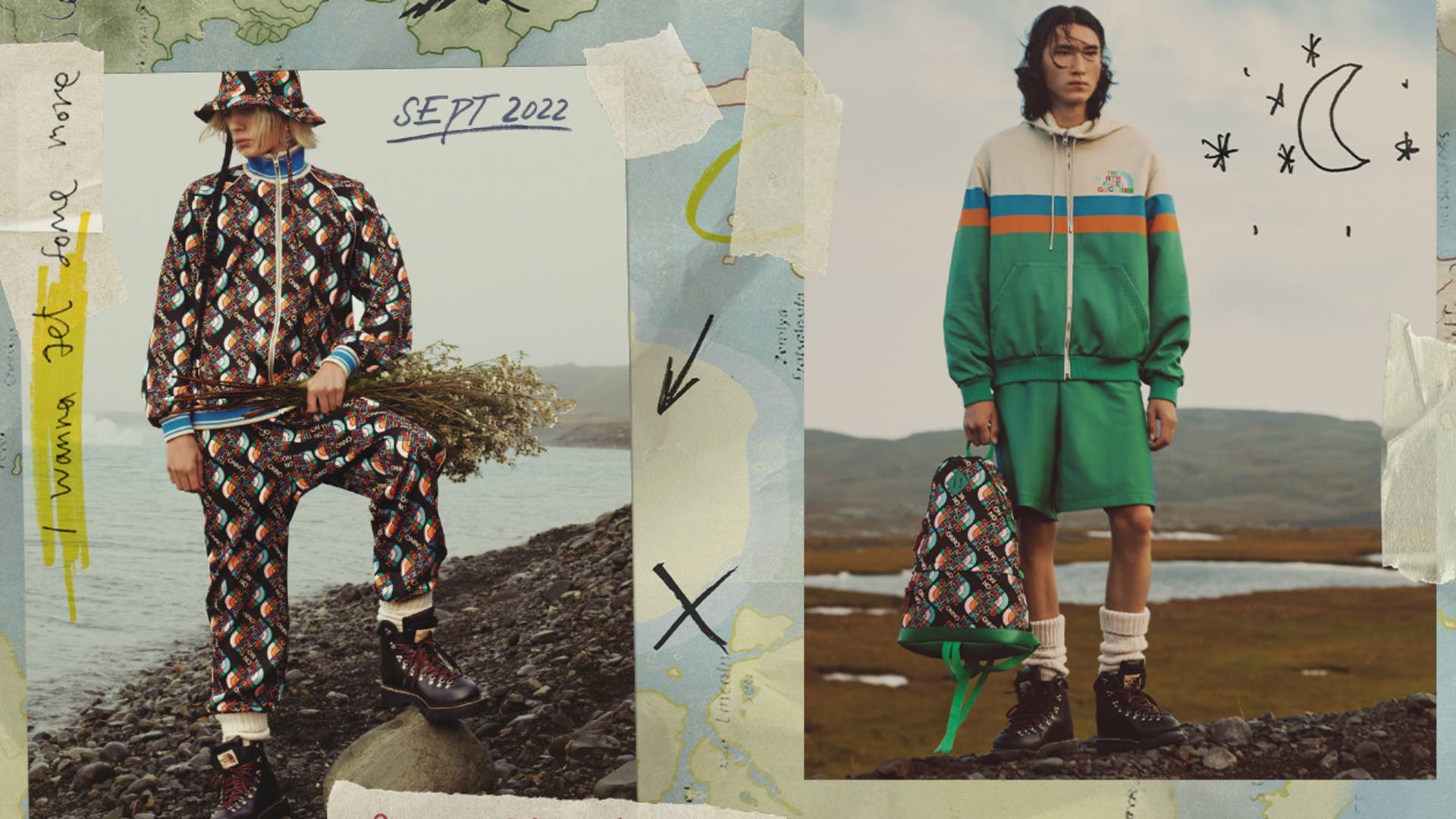 gucci x north face tracksuit