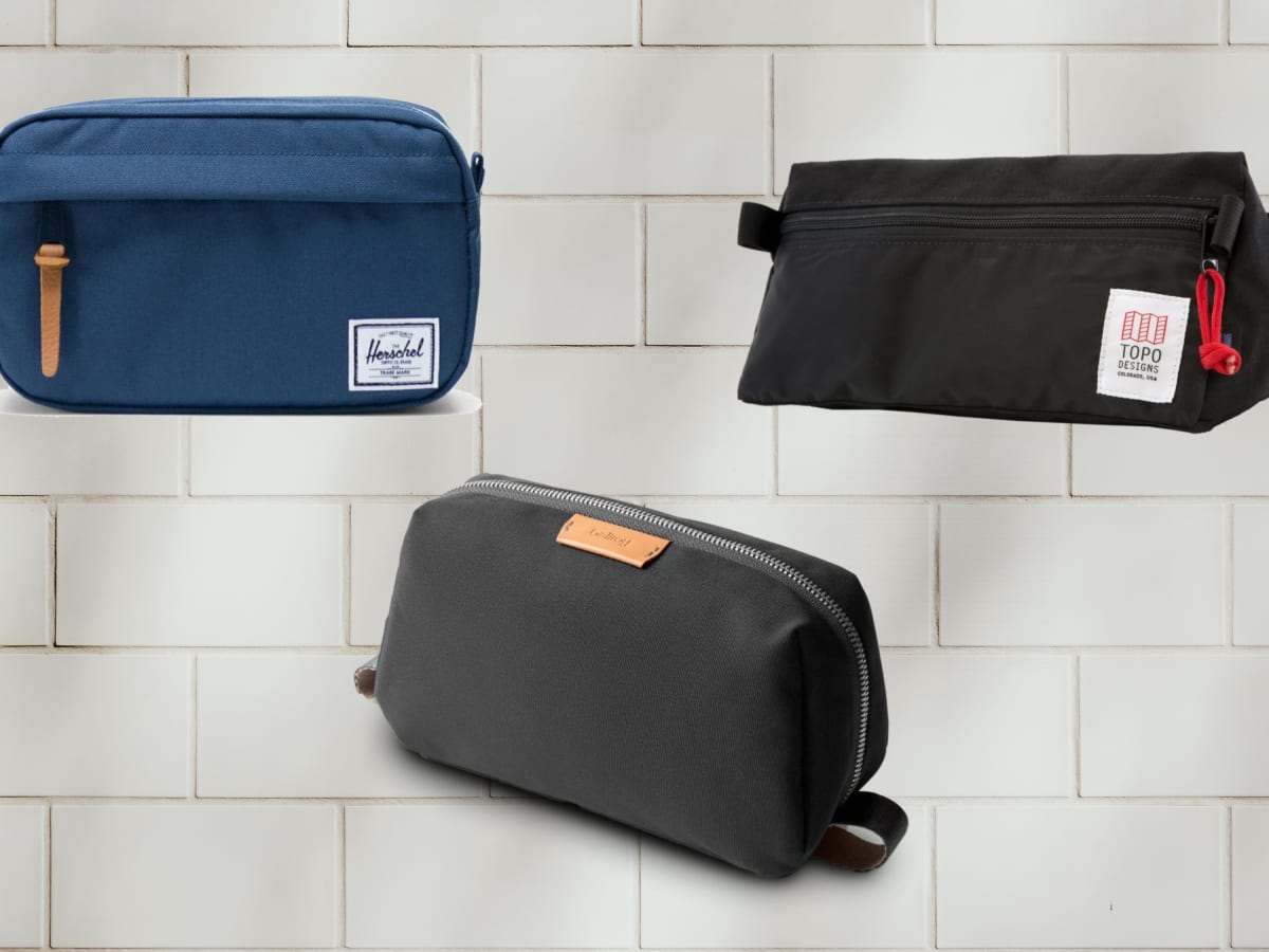 Toiletry Bag for Men Hanging Dopp Kit Water Resistant Shaving Bag Small  Toiletry Bag for Traveling (Denim Grey)