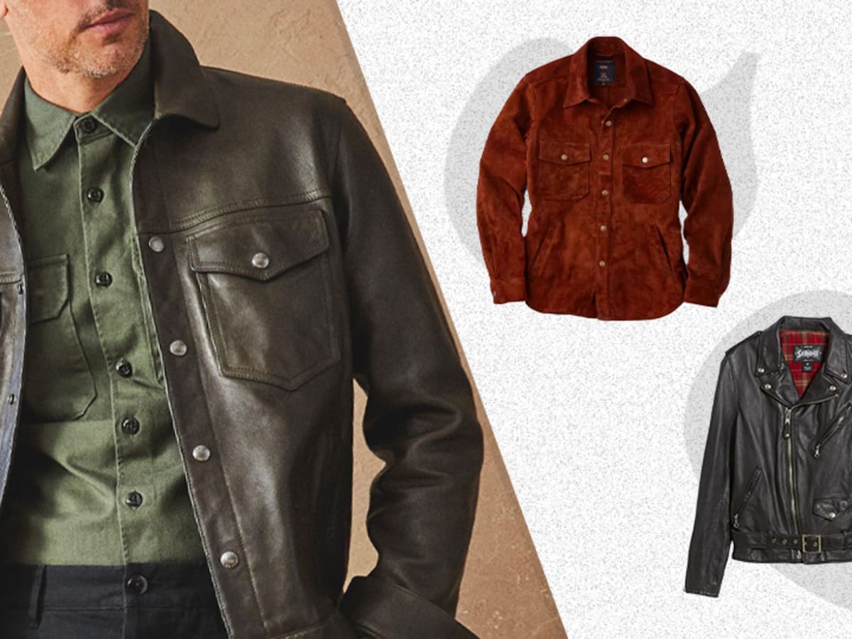 Men's Designer Leather Jackets & Mid-Layer Pieces