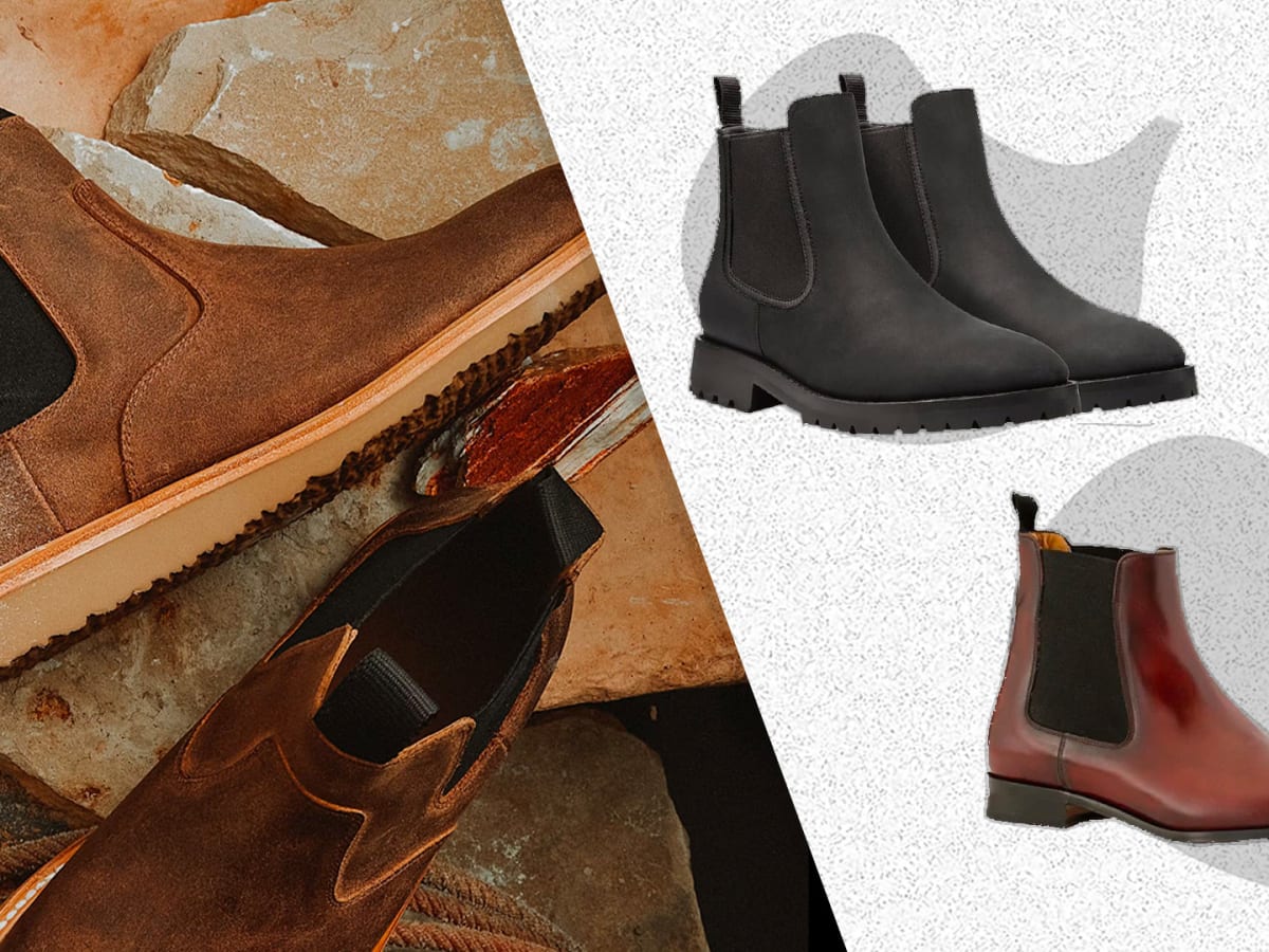 light tan mens chelsea boots