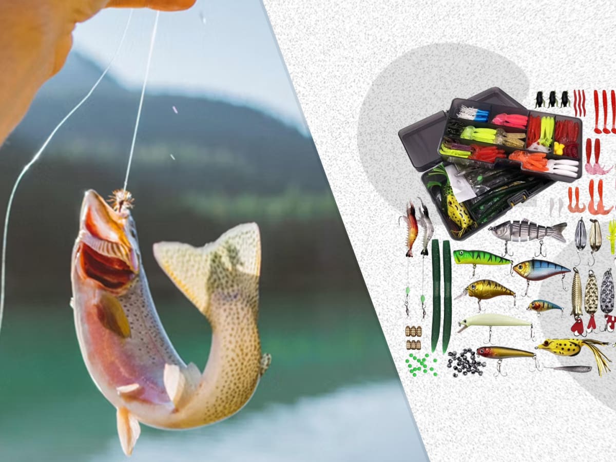 Kids Tackle Box 448-Piece Fishing Tackle Box Kit Complete Set