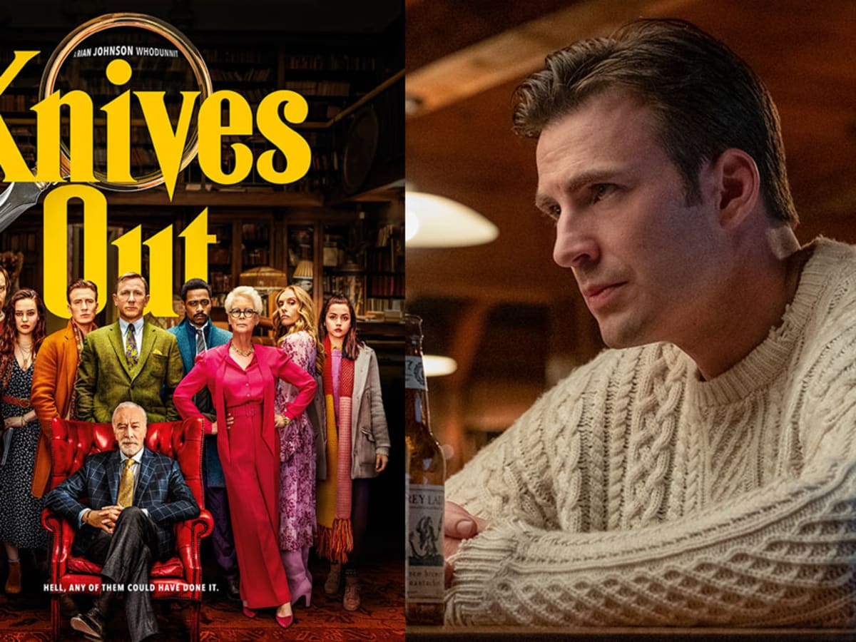 Knives Out Chris Evans Is a Prime Suspect in the New Hilarious