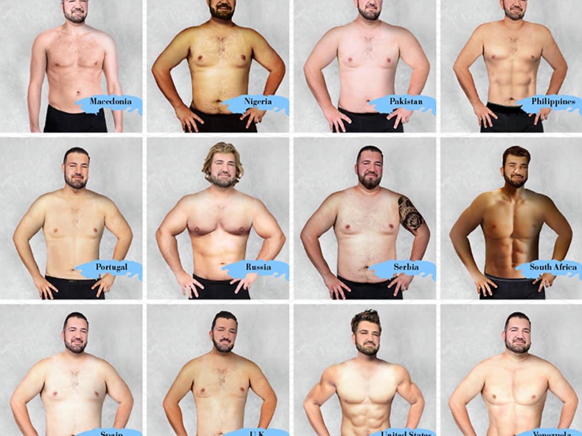 The Ideal Male Body in 19 Countries Around the World Men s
