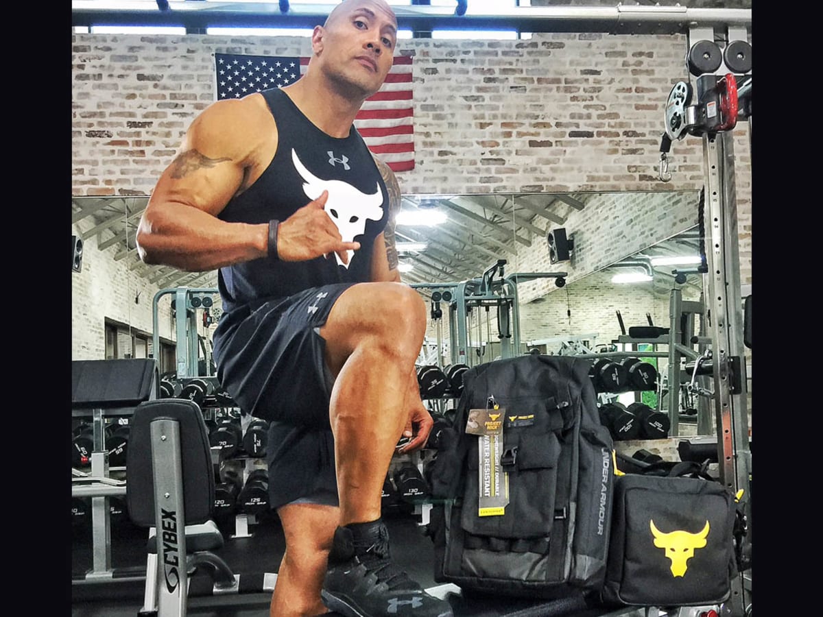 Dwayne johnson under armour bag 2025