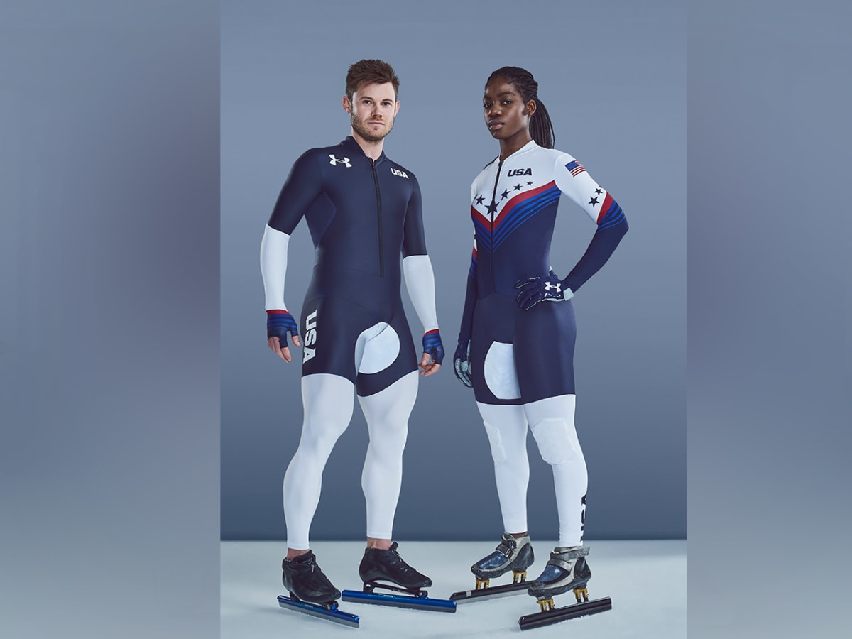 Under armour usa speed skating top