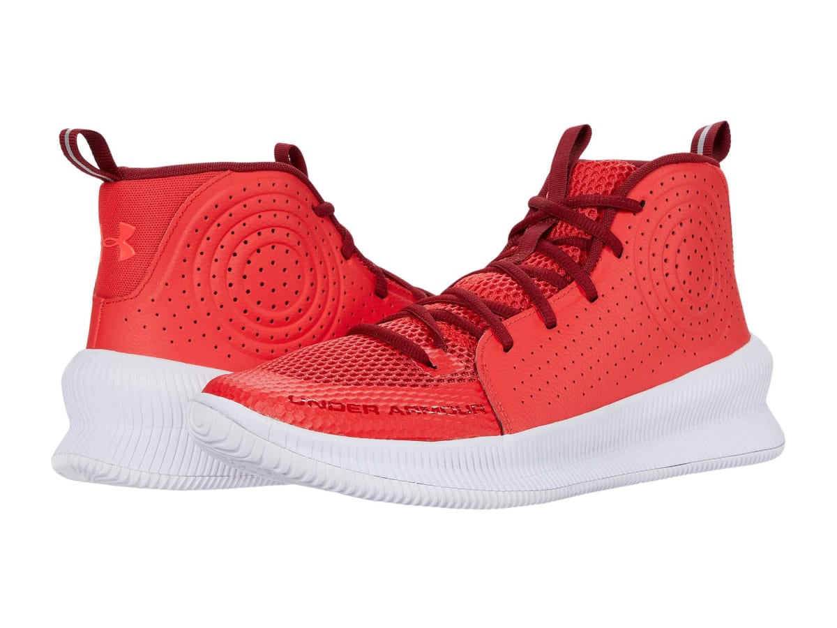 Under armour hot sale basketball shoes red