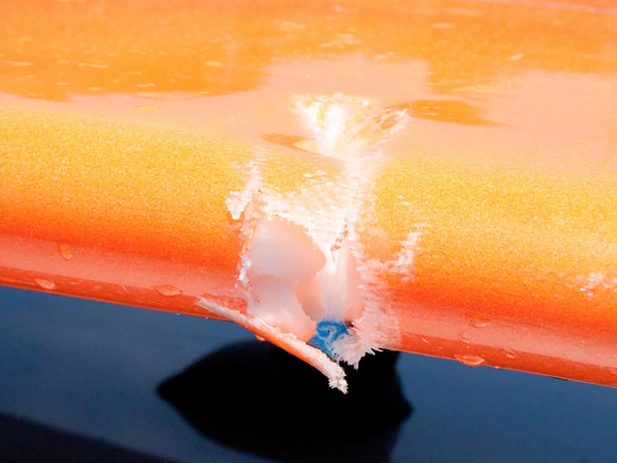 Surfboard clearance gash repair