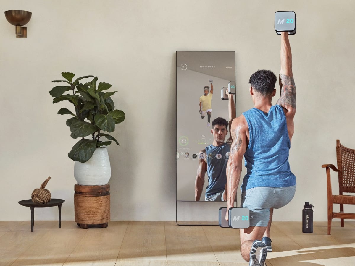 Home Gym Optimization Continues With Smart MIRROR Weights Men s