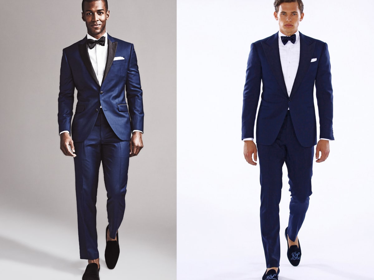 Men s Blue brulee Tuxedo Shoes