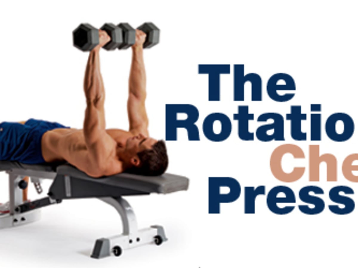 Twisting dumbbell bench press sales