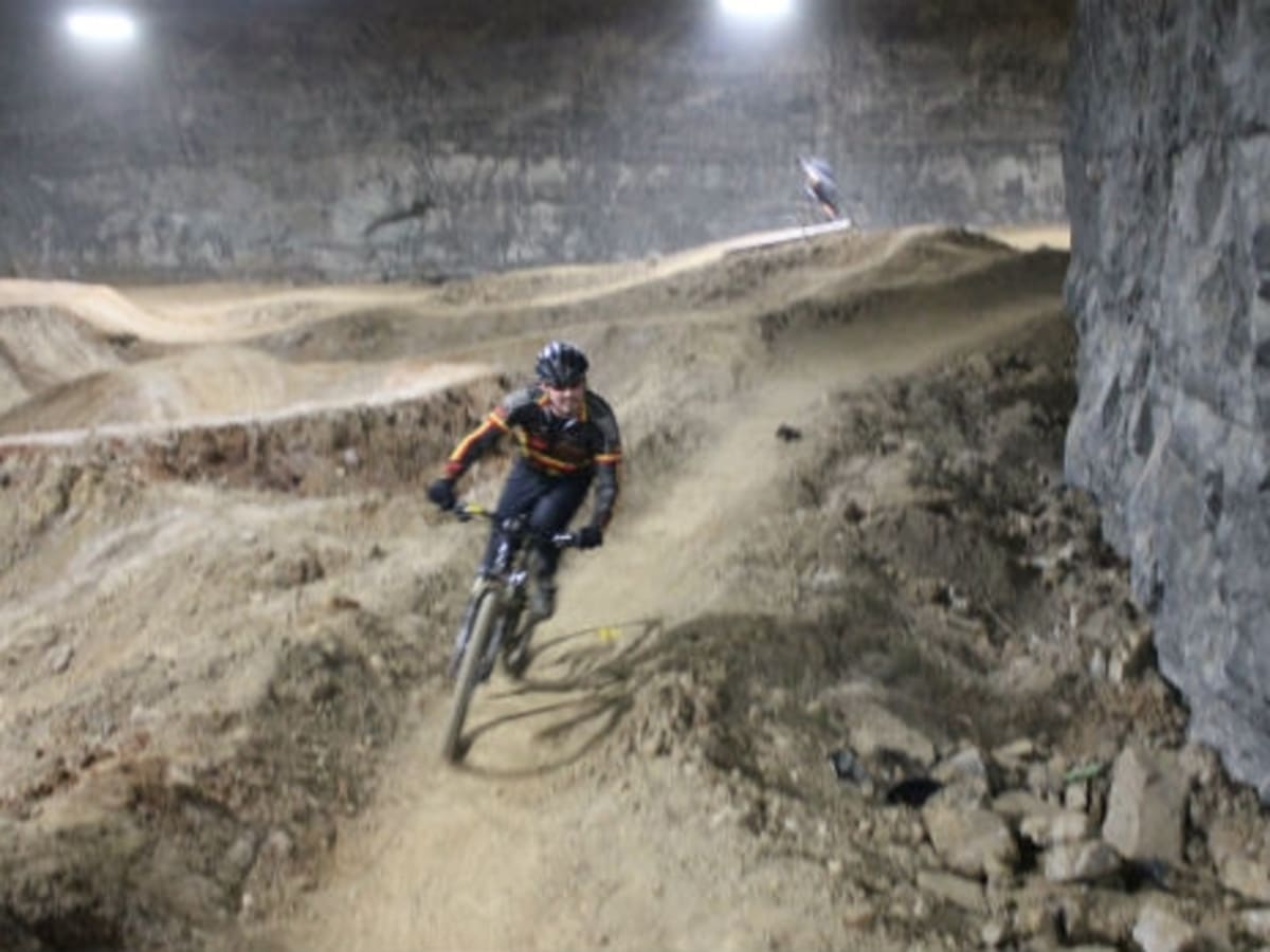 Mega cavern bike park top