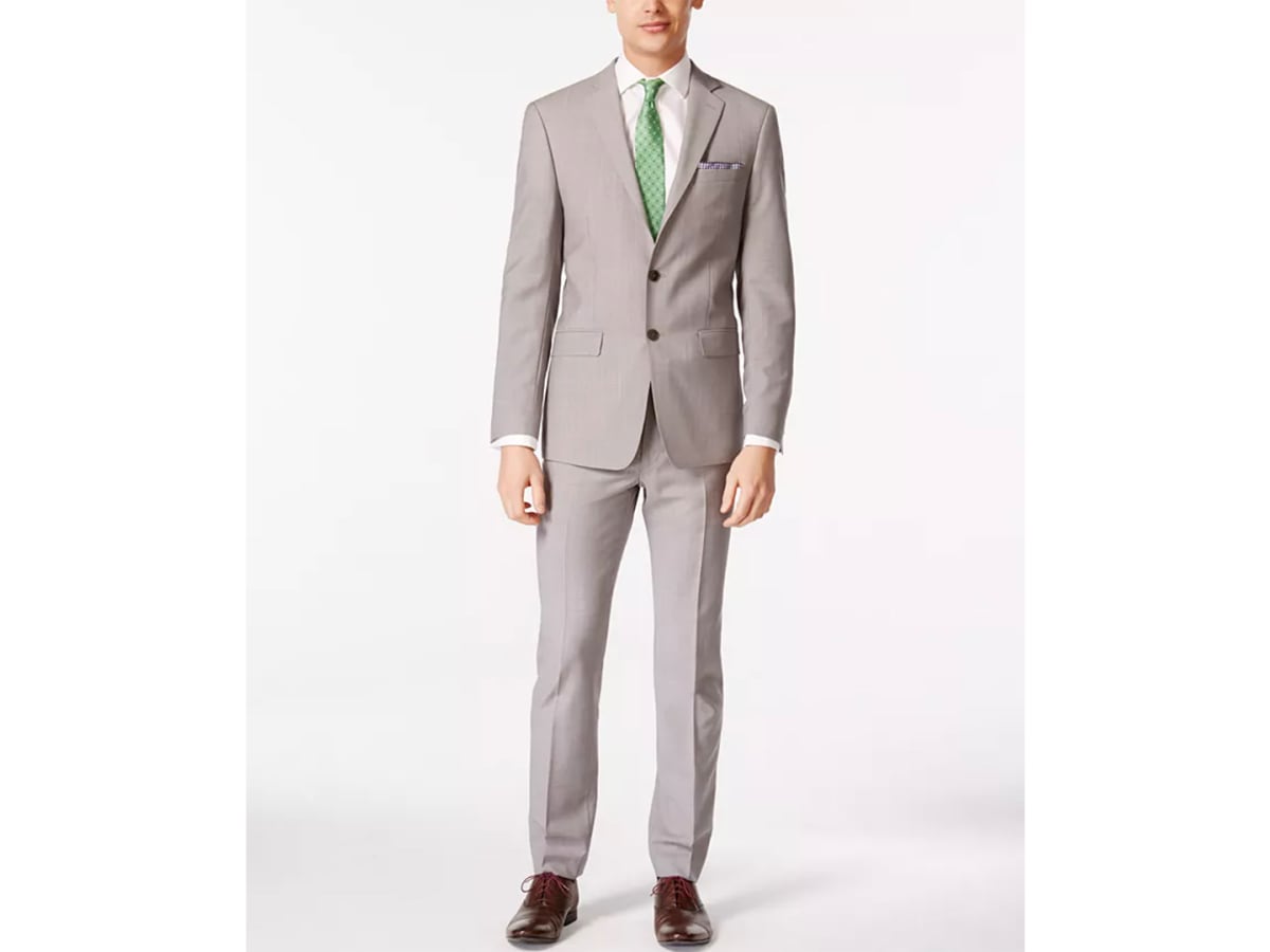 Calvin klein grey tuxedo best sale