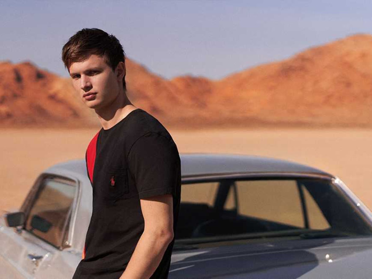Ansel elgort shop ralph lauren