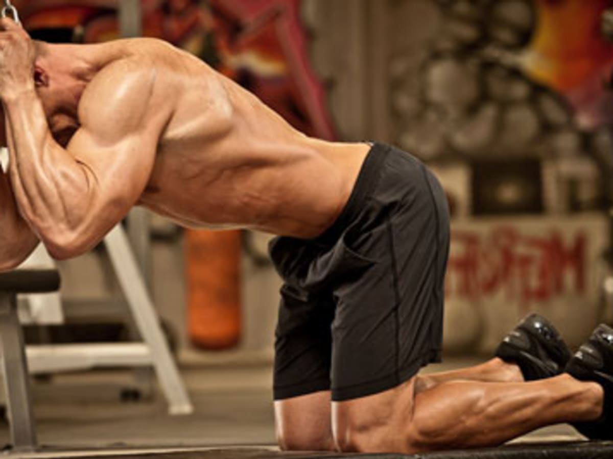 Weighted shop abdominal crunch