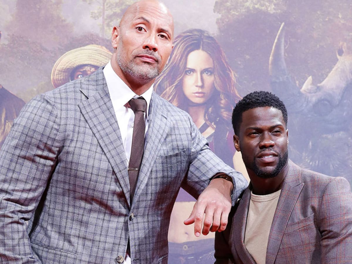 Kevin hart black top and gold nike outfit