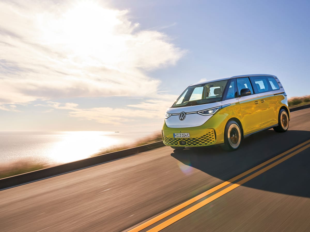 Test Driving the Electric Volkswagen ID. Buzz Microbus Men s