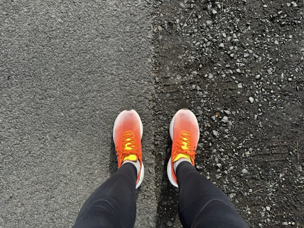 Trail runners new arrivals on pavement