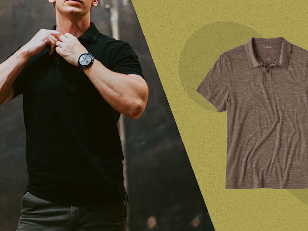 The Proof 72 Hour Merino Two Button Polo Is Now Just 68 Men s