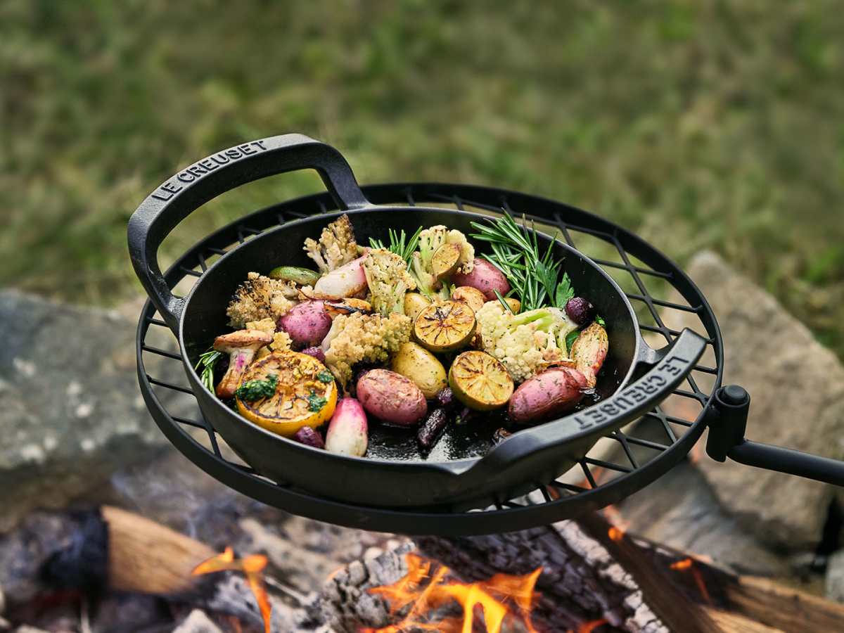 Three Pieces of Campfire Safe and Grill Safe Cookware Men s Journal Home Living Handbook