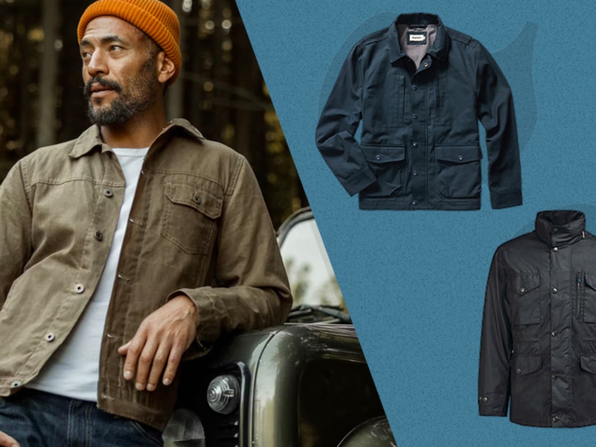 Waxed cotton coat mens outlet
