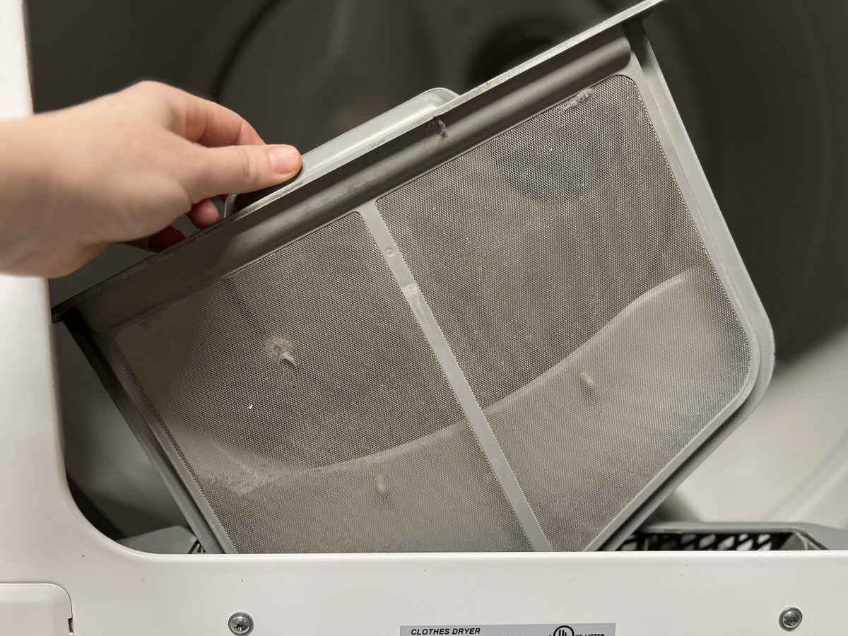 Excessive dryer lint online in house