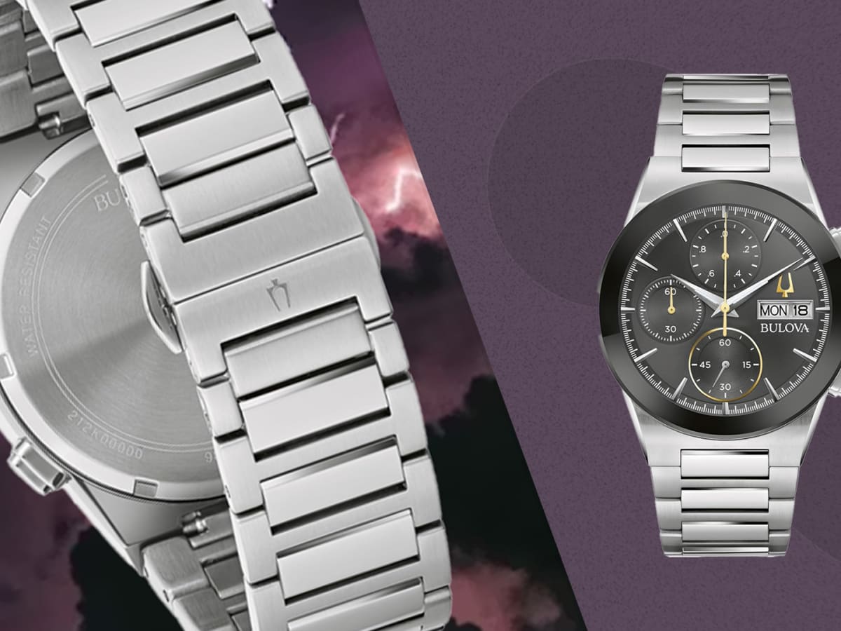 Bulova Automatic Chronograph 腕時計【未稼働品】 BULOVA 豪華おまけ有 ブローバ 腕時計 メンズ カーブ Curv