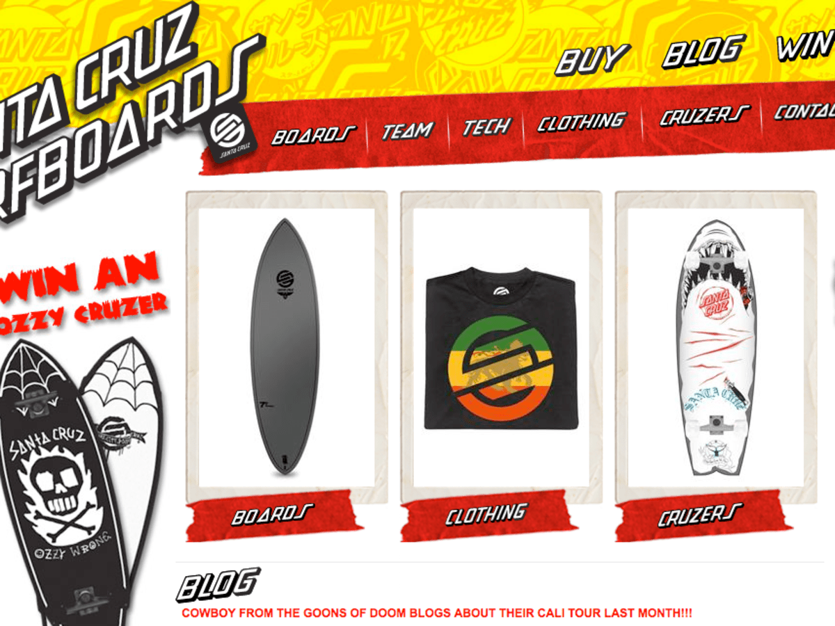 ＊SANTA CRUZ*サーフボード 送料無料SANTA CRUZ フィン付き サーフボード（USED BOARDS