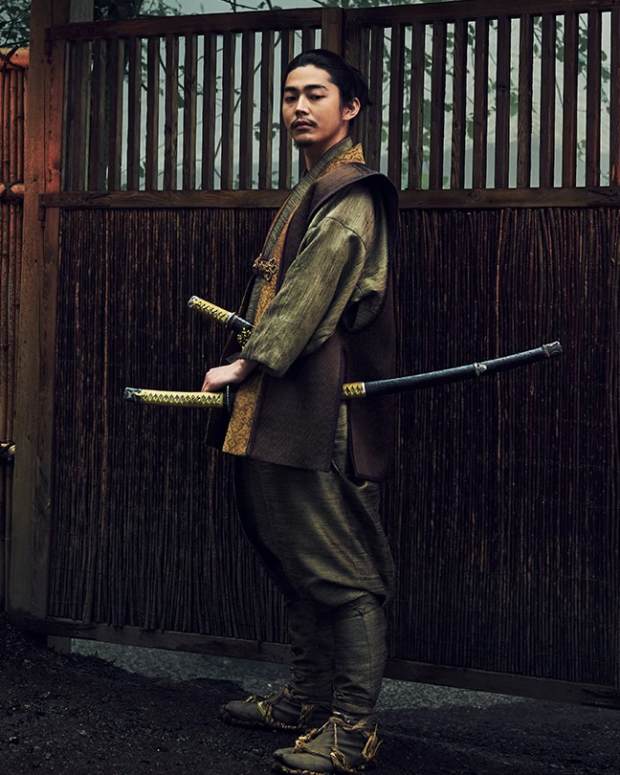 Shogun screenshot of Nagakado, a young samurai.