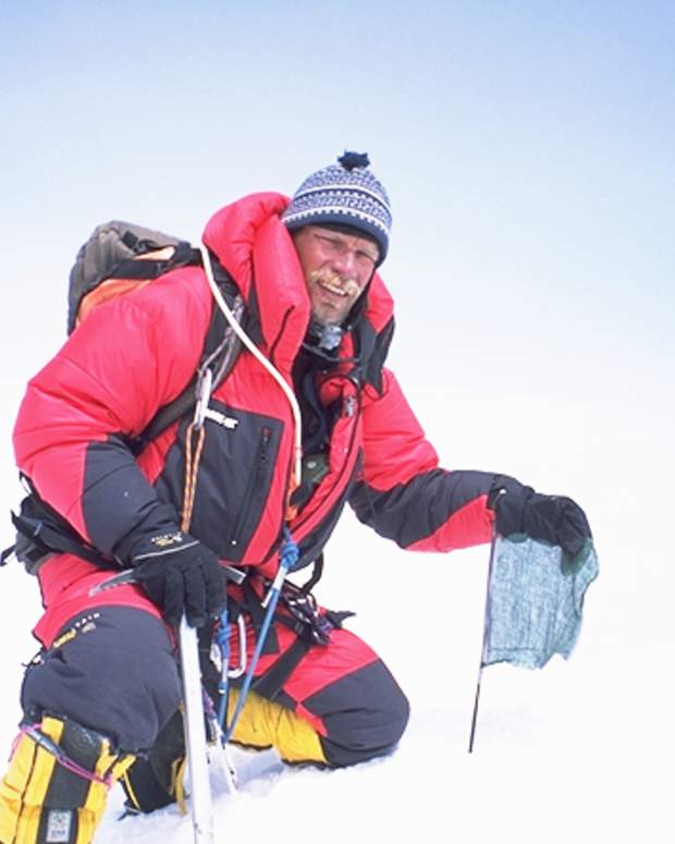 Greg Wilson on the Summit of Everest