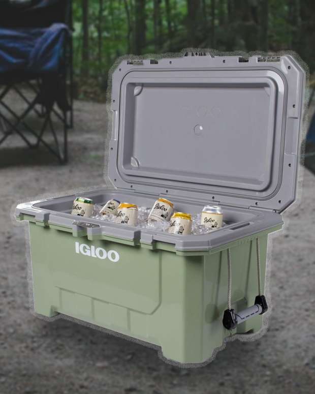The Igloo IMX 70-Quart Hard Cooler in Oil Green is on sale right now at Amazon
