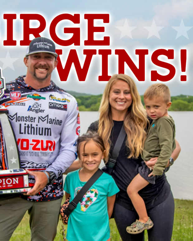 Zack Birge and his team take home their first Bass Pro Tour trophy.
